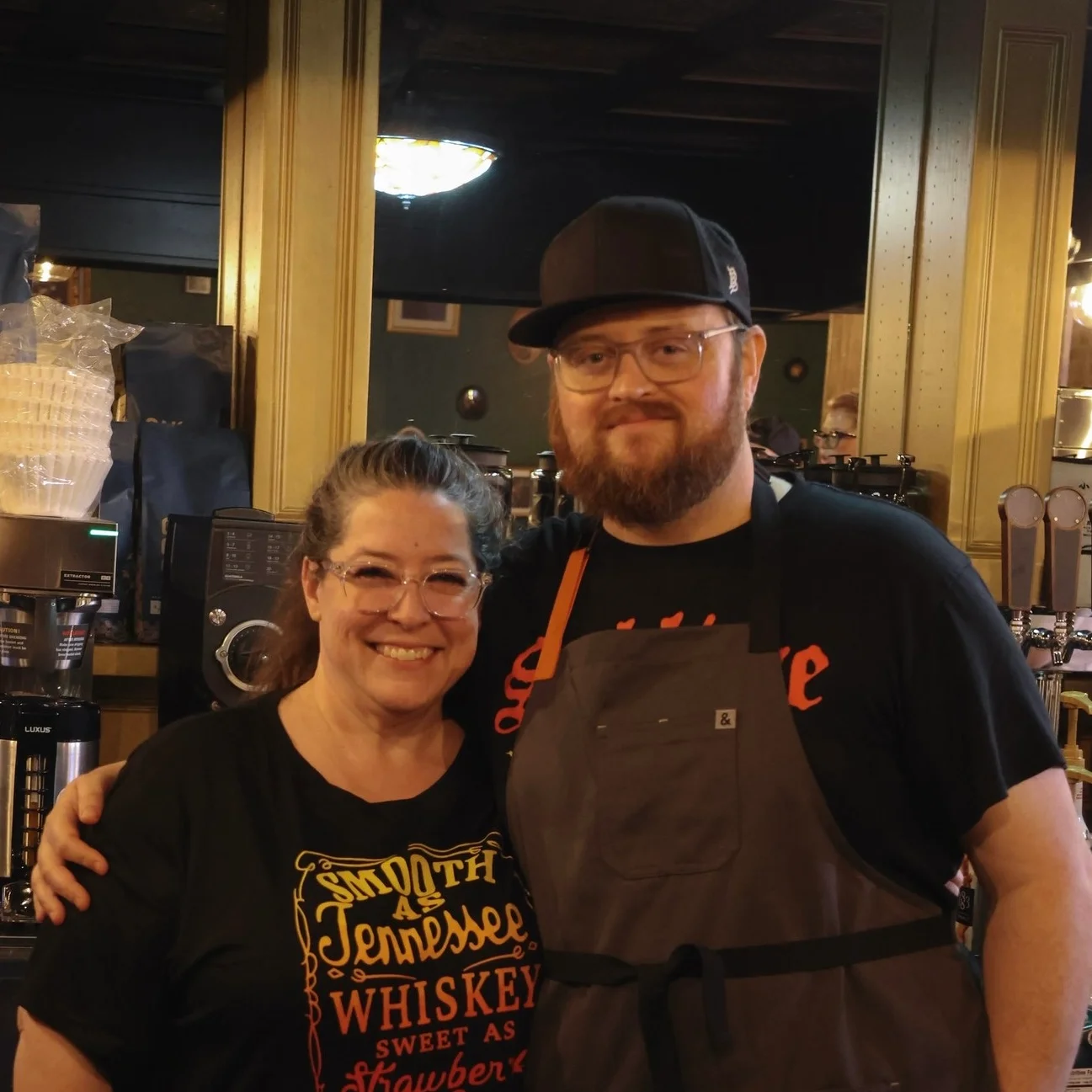 Jorden and Matthew, owners of Rhythm & Brew