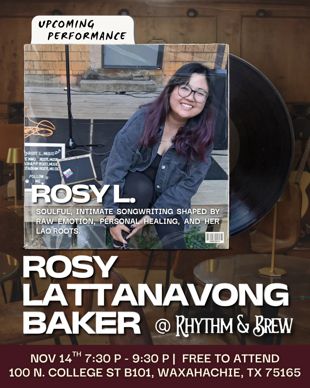 Rosy Lattananavong Baker flyer