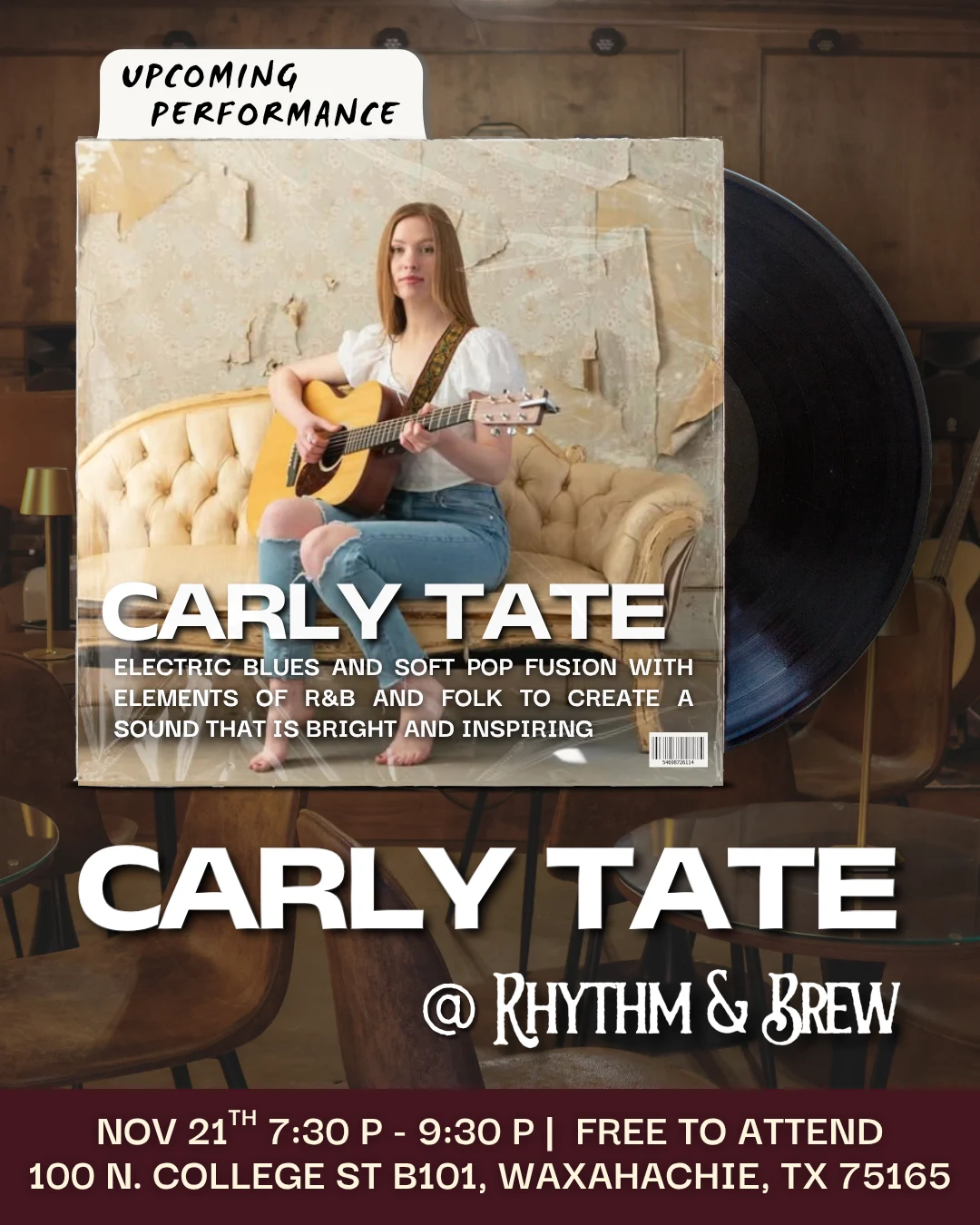 Carly Tate flyer